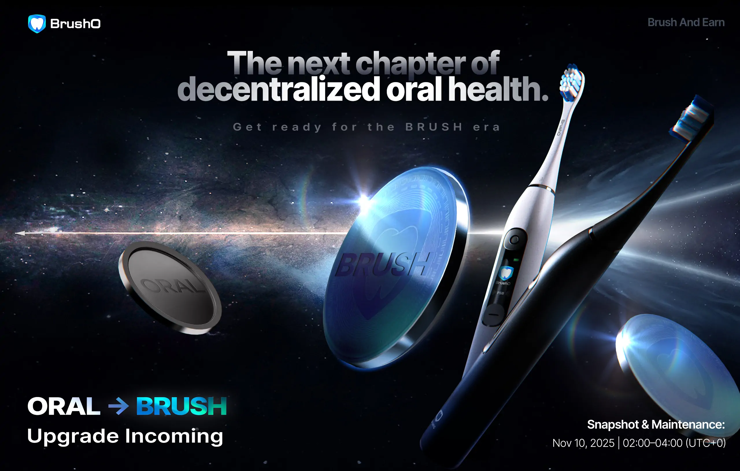 Official Announcement: ORAL → BRUSH Token